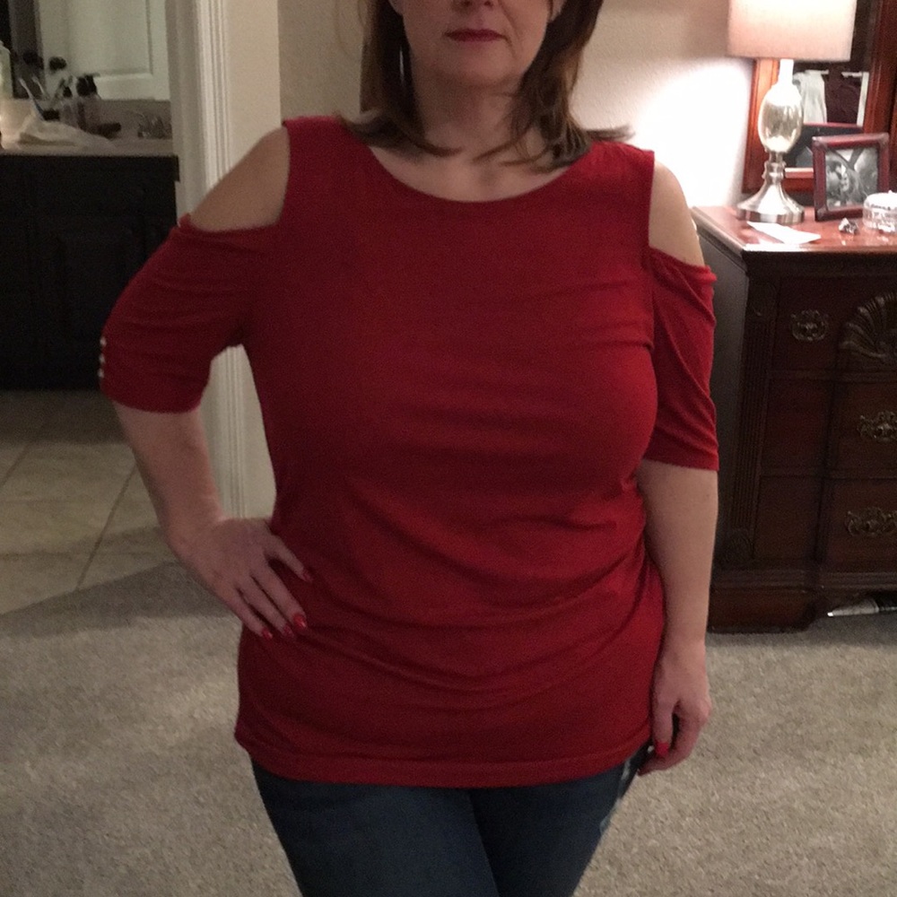 Deep red WHBM Blouse